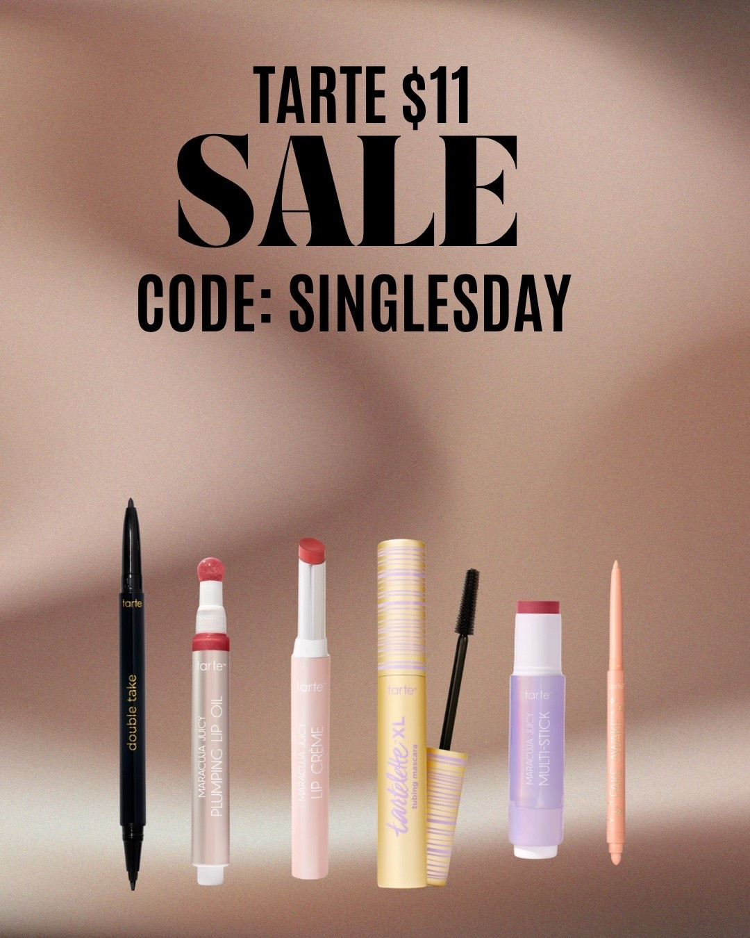 Tarte $11 sale is happening now!  Use code: SINGLESDAY

#LTKSaleAlert #LTKGiftGuide #LTKBeauty