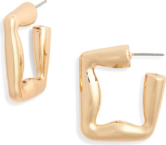 Open Edit Chunky Square Hoop Earrings | Nordstromrack | Nordstrom Rack