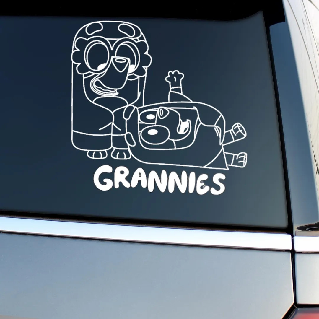 Grannies, Bluey and Bingo Grannies, Bluey, Car Decal, Vinyl Decal, Bluey Vinyl Decals, Disney - E... | Etsy (US)