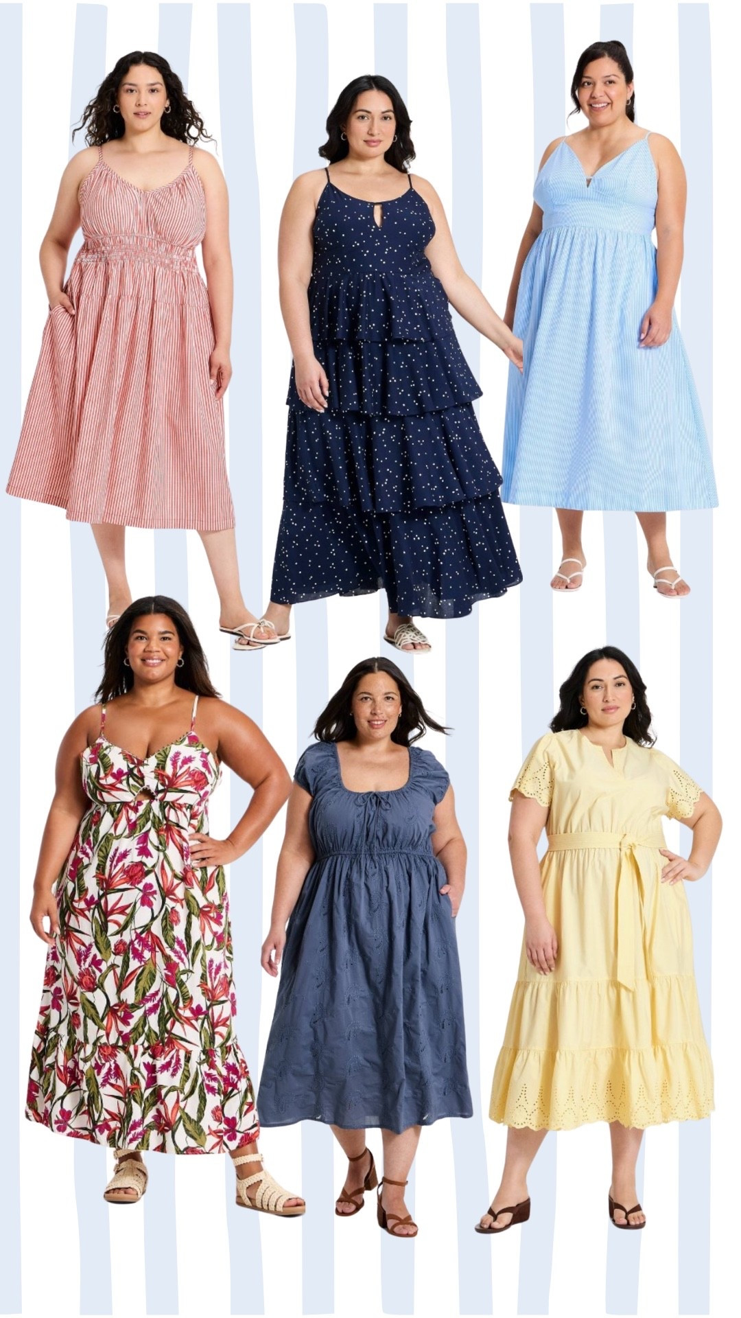 New summer dresses drop at target!! Perfect for vacations, summer parties, 4th of July and more! I typically wear an3x in these 

#LTKPetite #LTKPlusSize #LTKMidsize