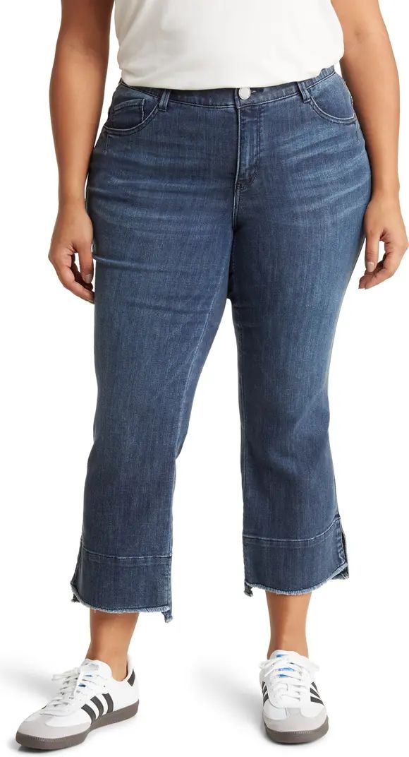 Democracy AB Tech High Waist Fray Step Hem Kick Flare Jeans | Nordstromrack | Nordstrom Rack