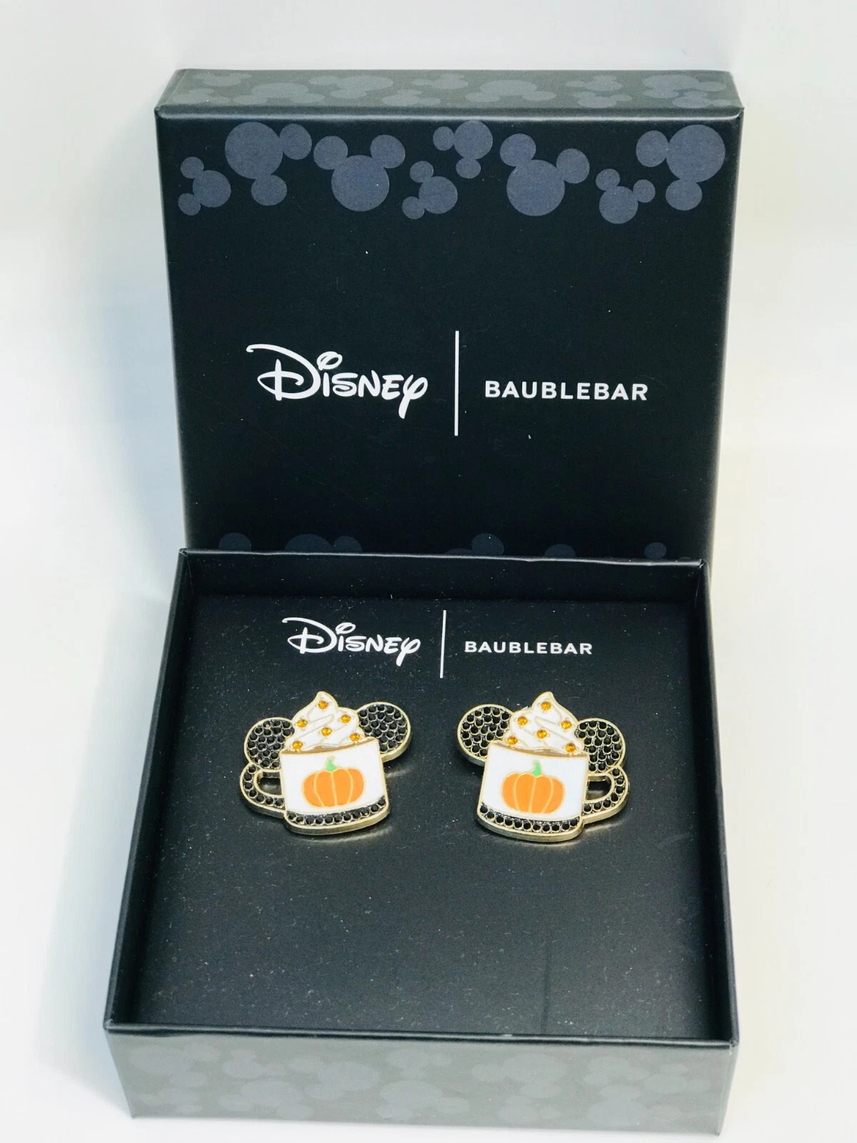 Disney Bauble Bar **MICKEY PUMPKIN LATTE EARRINGS** New in Box | eBay US