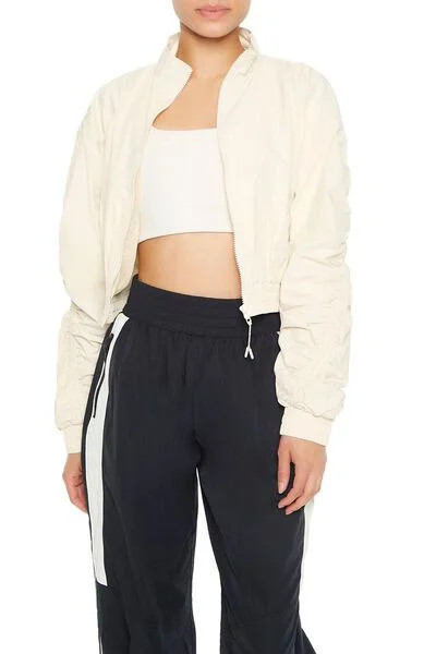 Active Ruched Windbreaker Jacket | Forever 21