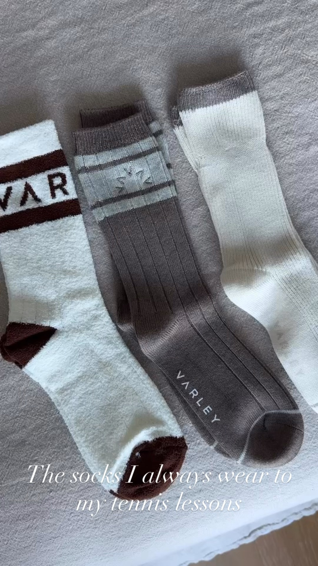 A must have for any athletic activity are these high socks from Varley. 

#classicstyle
#tennisoutfit
#summersocks
#highsocks
#gymoutfit

#LTKselfcare #LTKfitnessgoals #LTKdayinmylife