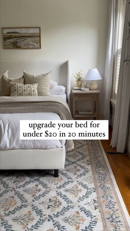 Under $20 amazon bed upgrade - trust me, it’s cheaper and easier than swapping all of the bed legs out (tried and failed) 

#LTKover40 #LTKSeasonal #LTKhome