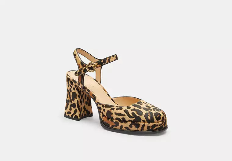 Tea Rose Pump With Leopard Print | Coach (US)