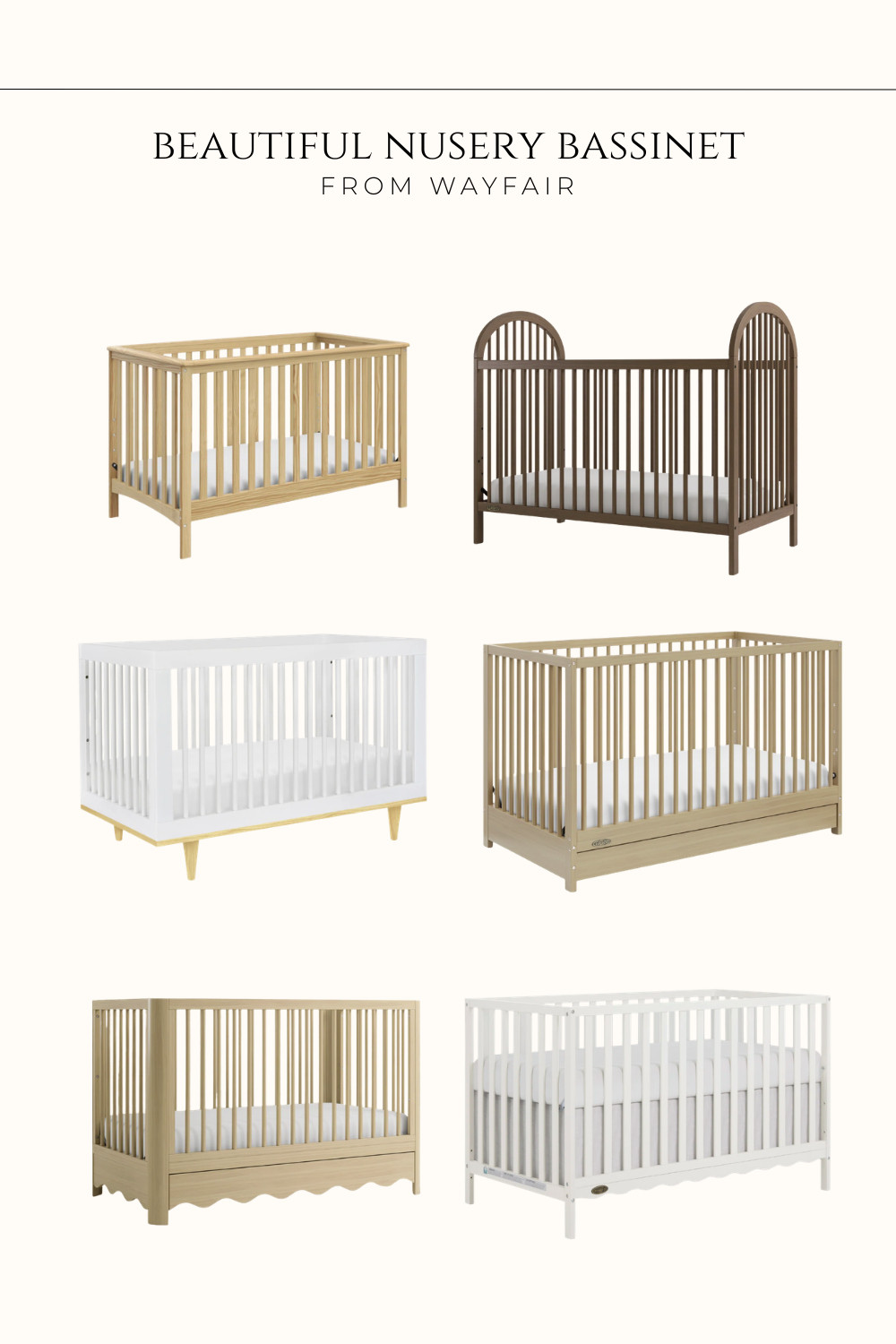 Beautiful bassinet finds for baby’s nursery featuring stylish and practical Wayfair picks perfect for creating a cozy and functional newborn sleep space. 

 #LTKhome #LTKbaby #LTKmaternity