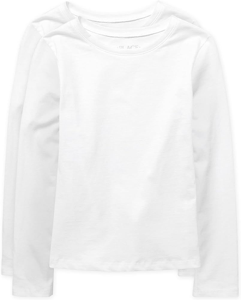 The Children's Place girls Long Sleeve Basic Layering T shirt 2 Pack | Amazon (US)