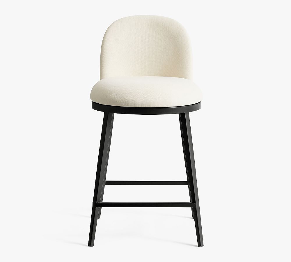 Emily Upholstered Counter Stool | Pottery Barn (US)