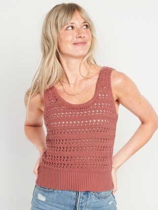 Cropped Open-Knit Sweater Tank Top for Women$32.00$34.99Extra 20% Off Taken at Checkout8 Reviews ... | Old Navy (US)