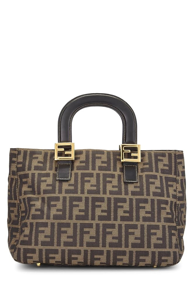 Amazon.com: Fendi, Pre-Loved Brown Zucca Canvas Handbag Small, Brown : Luxury Stores | Amazon (US)