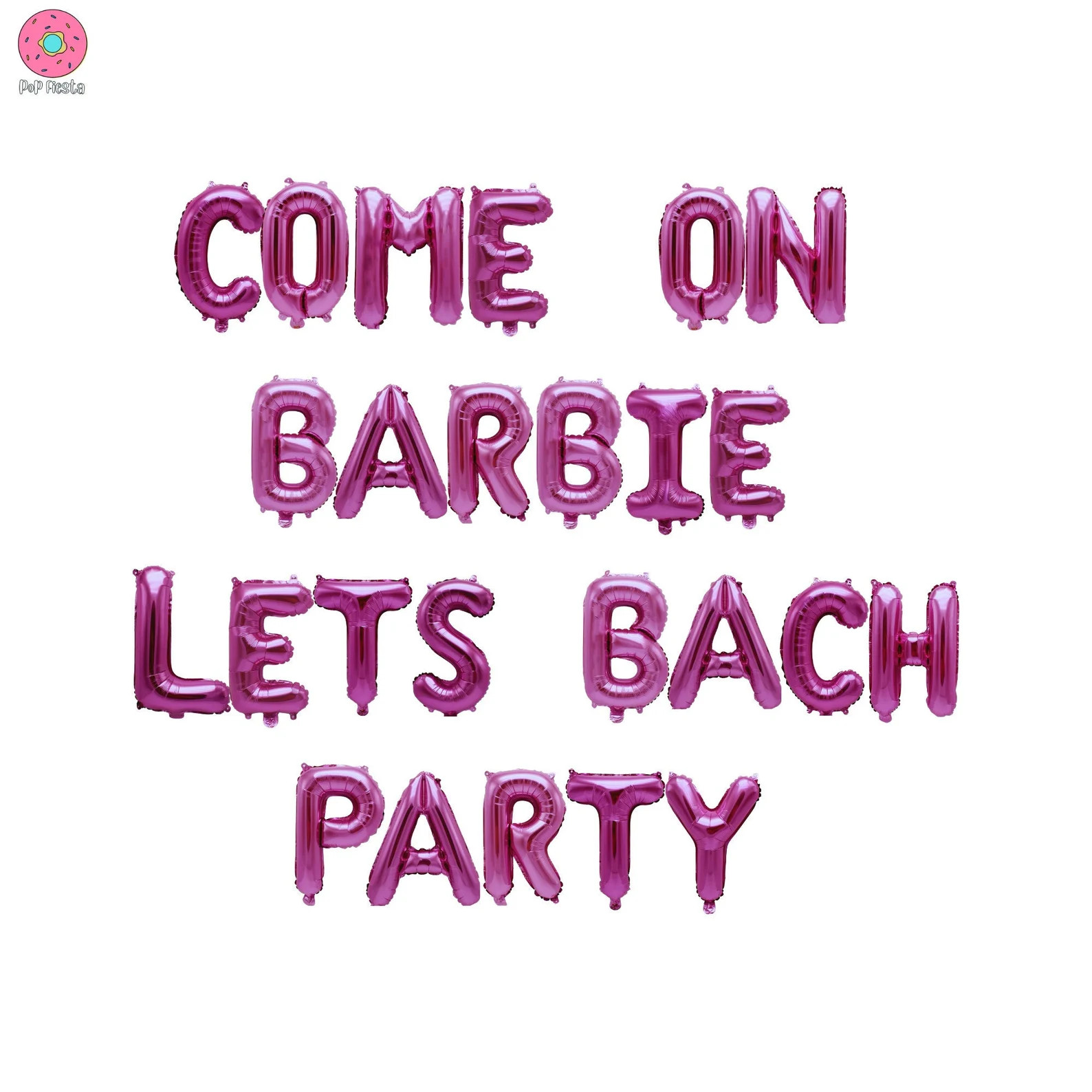 Come On Barbie Lets Bach Party 16 inches | Barbie Theme Bach Party Bachelorette Malibu Theme Part... | Etsy (US)