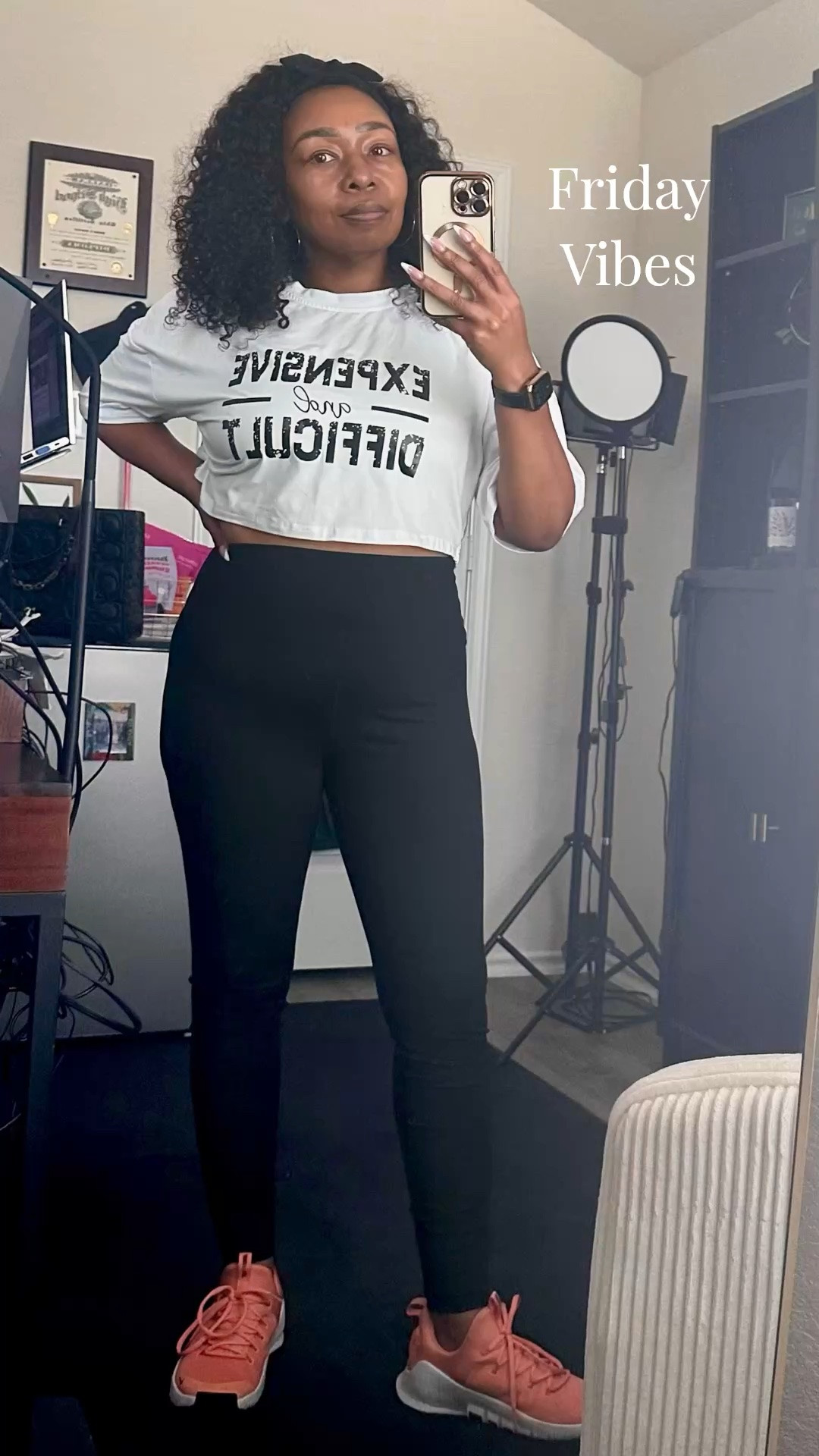Getting stronger, feeling better, and looking cute while doing it 💪🏾✨
Friday WFH/workout vibes in my favorite @Nike US  Metcons.

#WFHStyle #WorkoutFit #NikeMetcon #Over40Fitness #FridayVibes

#LTKActive #LTKootd #LTKfitnessgoals