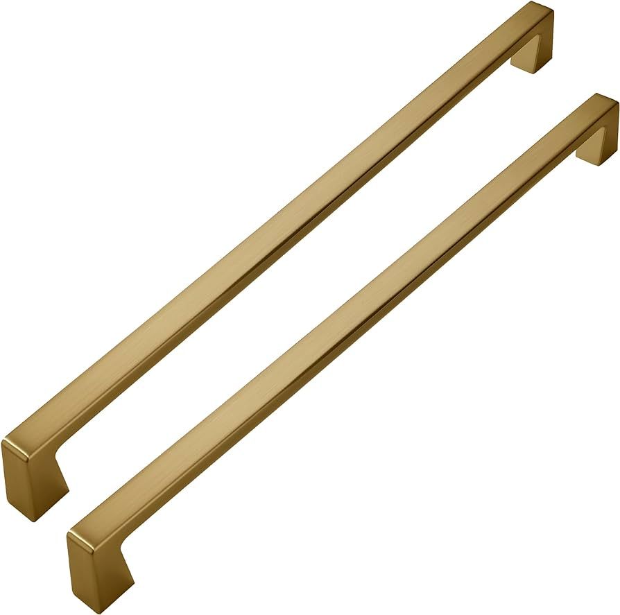 khtumeware 2 Pack 12 Inch(305mm) Hole Centers Champagne Bronze Kitchen Cabinet Handles, Brushed B... | Amazon (CA)