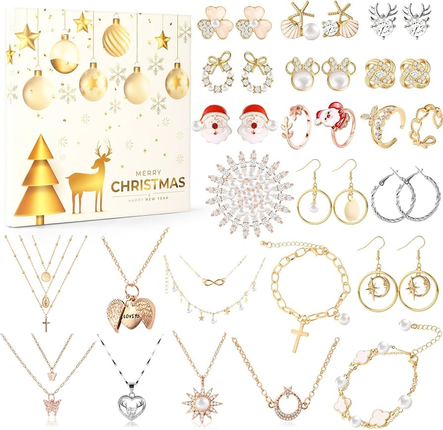 Amazon.com: Jewelry Advent Calendar 2023, Advent Calendar 2023 Adult Women,Beauty Advent Calendar... | Amazon (US)