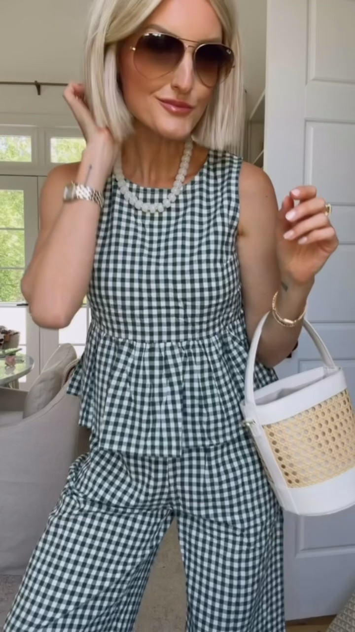 Ummm this green gingham set?! 😍 Obsessed! I actually ordered it in two colors! Wearing size S! You could also easily style both the top & pants separately!

Loverly Grey, Amazon, matching set, gingham, spring outfit 

#LTKSeasonal