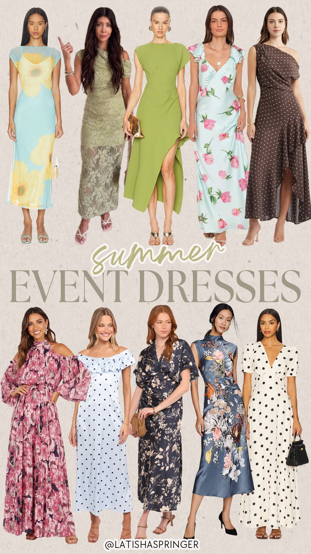 Summer event dresses for weddings, parties, etc! So many cute options at all difference price points!

#summerstyle

Summer dress. Trendy summer dress. Fancy summer dress. Summer wedding guest dress. Revolve summer dress. Polka dot summer dress. Floral summer dress.

#LTKootd #LTKSeasonal #LTKgrwm