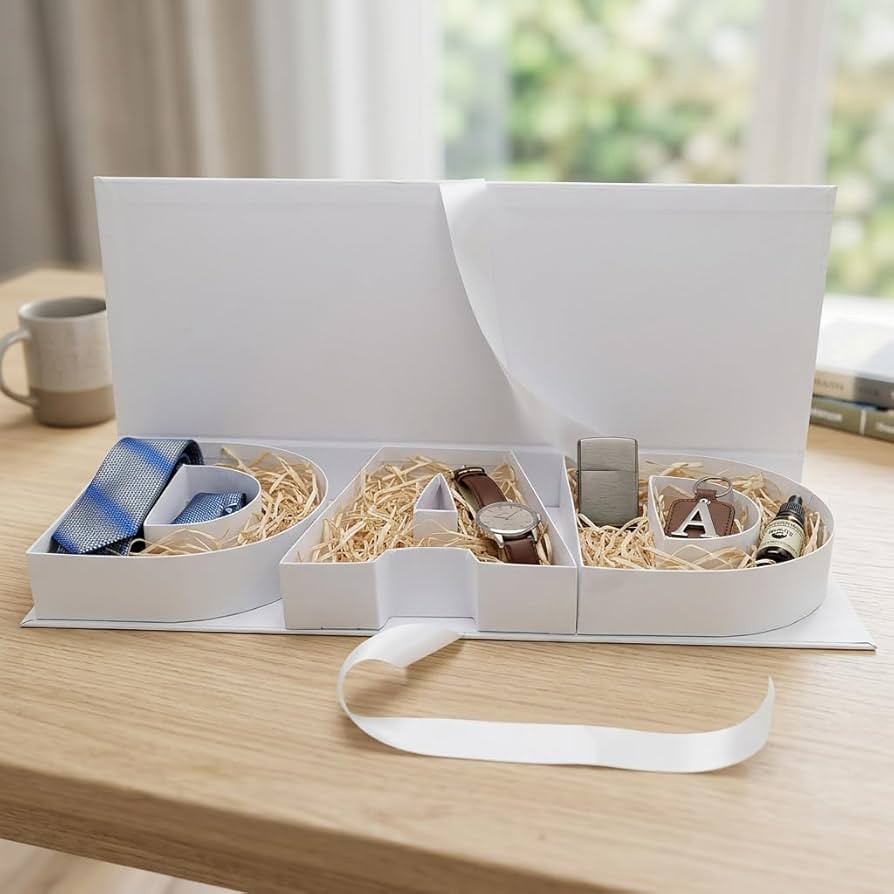 WENPACK Empty Father's Day DAD Sweet Gift Box Cardboard Letter Shaped Fillable Chocolate Strawber... | Amazon (US)