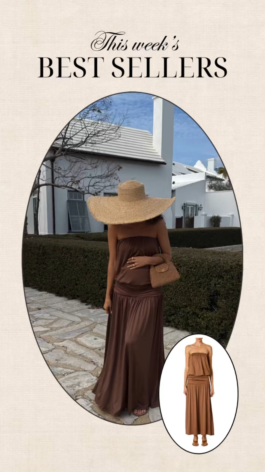 This brown strapless maxi was a weekly best seller!! It would make such a cute spring break dress or vacation dress 🤎

Resort wear, maxi dress, summer dress, beach wear 