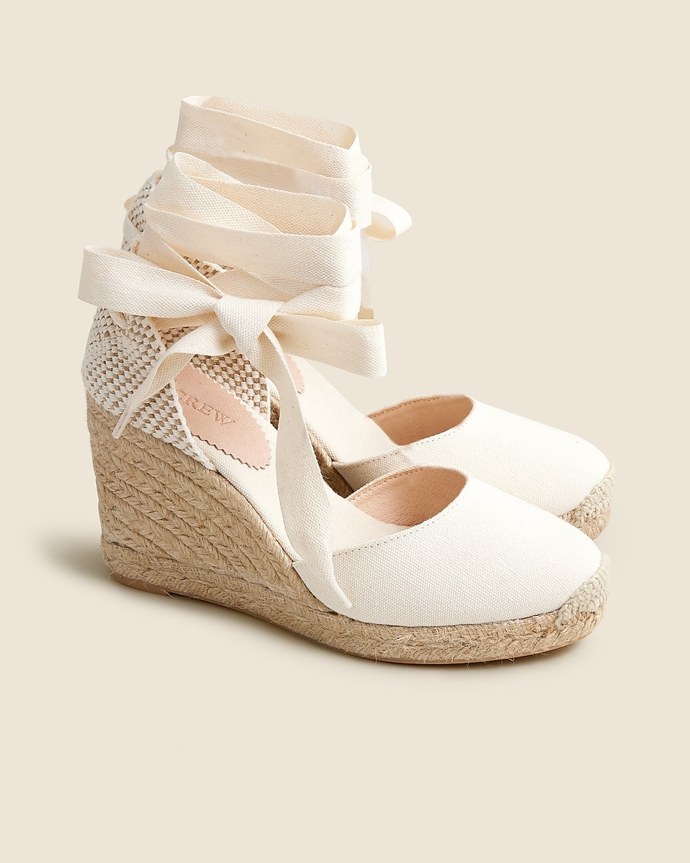 Made-in-Spain lace-up high-heel espadrilles | J. Crew US