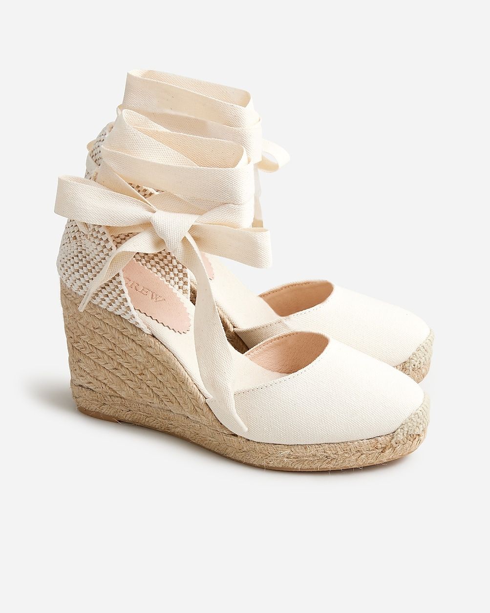 Made-in-Spain lace-up high-heel espadrilles | J.Crew US