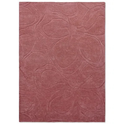 Handmade Tufted Wool Area Rug in Pink | Wayfair North America