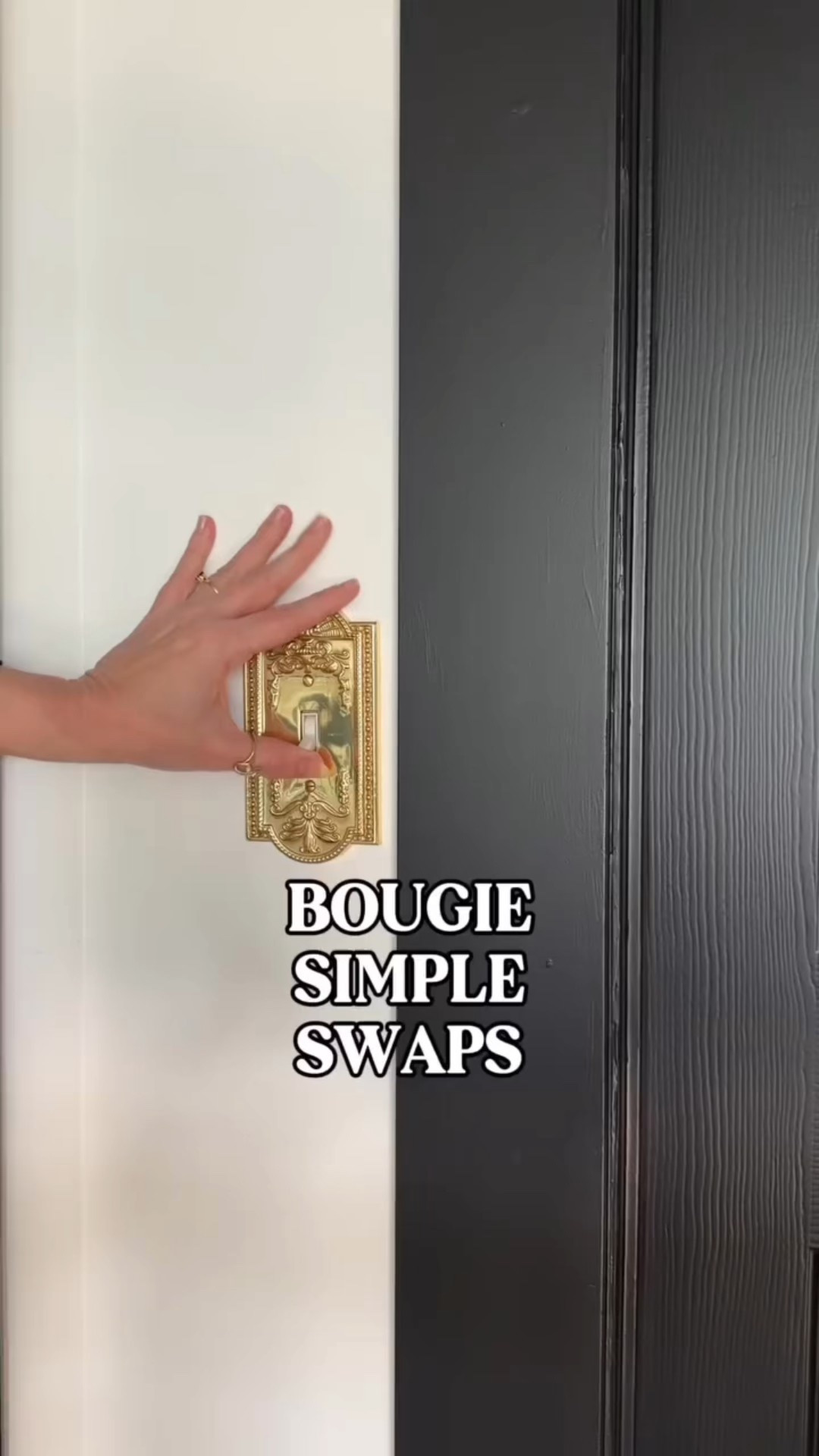 The simplest upgrade that instantly makes a space feel bougie. Swapping out boring light switches for ornate gold ones adds warmth, charm, and a level of detail that makes everything around it feel more intentional.

 #BougieUpgrade #GoldDetails #LightSwitchStyle #EverydayElevated #TimelessInteriors #HomeDecor #DesignDetails #callsigndesign