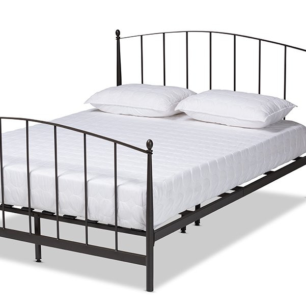 Baxton Studio Lana Black Finished Metal Queen Size Platform Bed | Walmart (US)