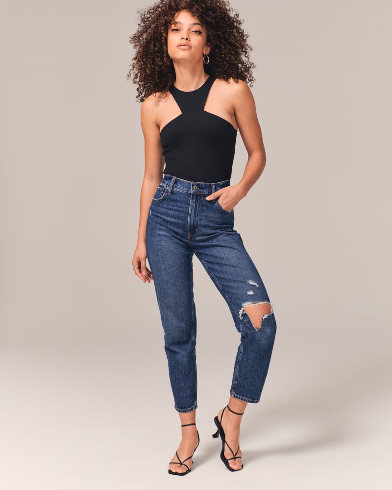 Women's High Rise Mom Jean | Women's New Arrivals | Abercrombie.com | Abercrombie & Fitch (US)