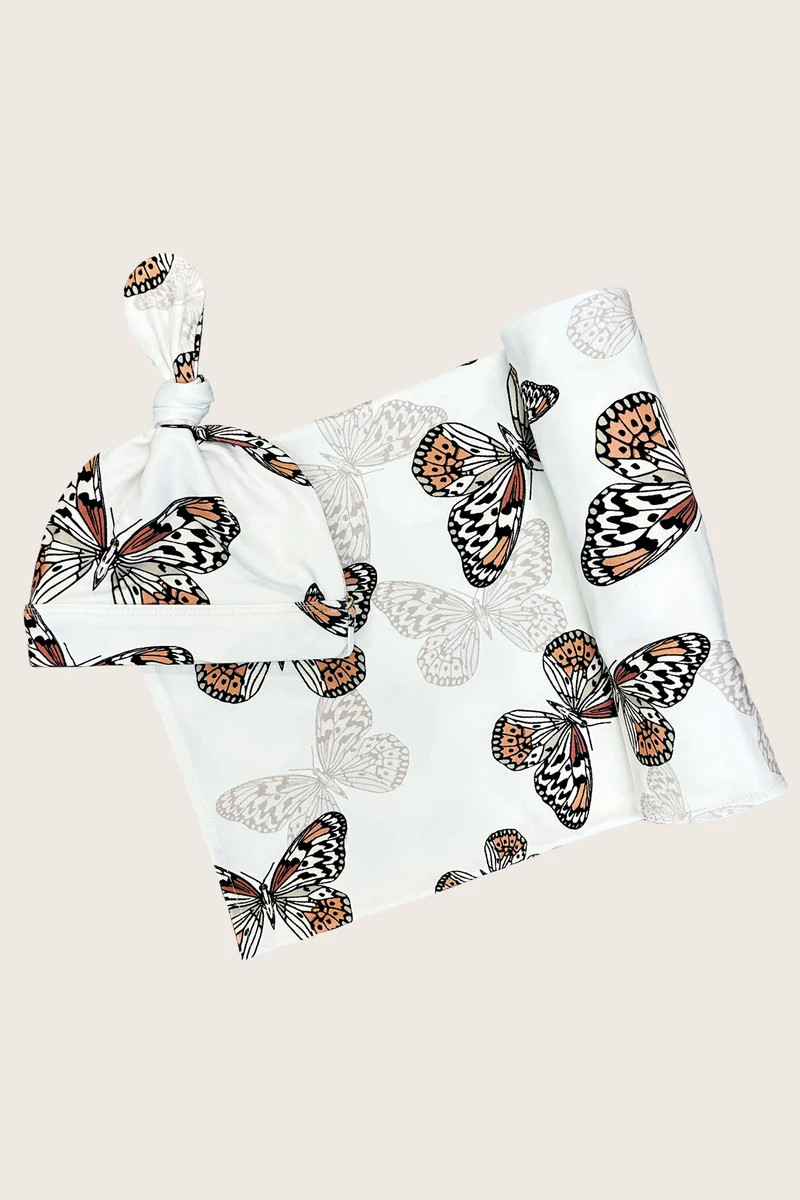 Swaddle & Beanie | MARIPOSA | MASONgrey