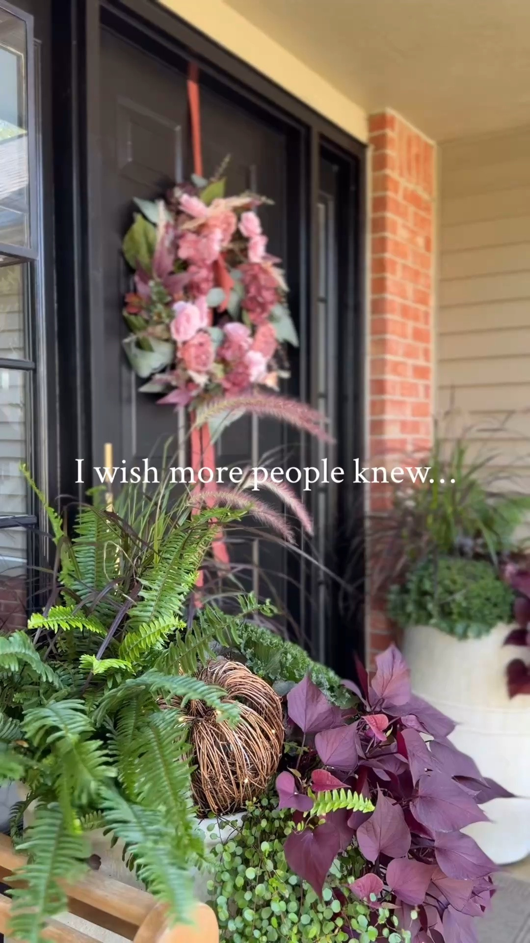 I saved a bit of money by taking one purple fountain grass and turning it in two. Using a serrated knife, I started cutting from the top middle of the plant and all the way through and down the plant. Gently separate and you're ready to plant.

#LTKHome #LTKSeasonal #LTKSaleAlert