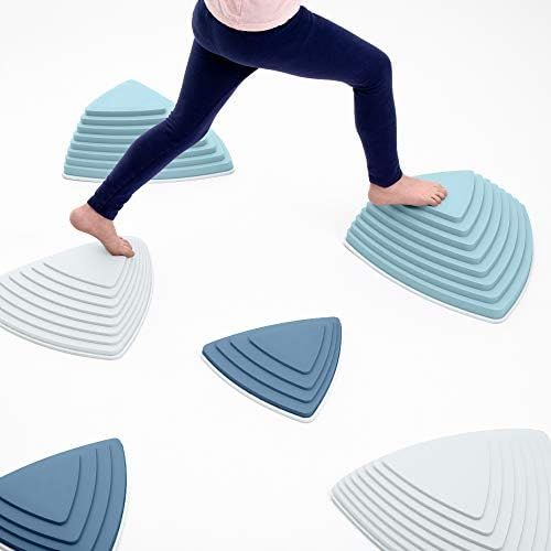 JumpOff Jo Rocksteady Balance Stepping Stones for Kids, Promotes Balance & Coordination, Set of 6... | Amazon (US)