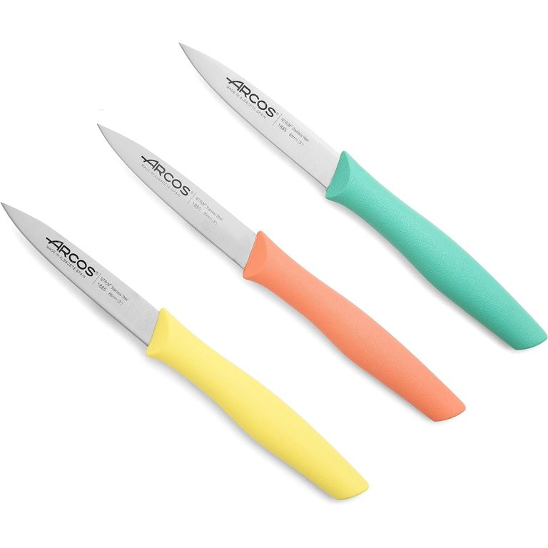 Arcos Paring Knife Set of 3 Pieces 4 inch Stainless Steel. Ergonomic Polypropylene Handle. | Walmart (US)