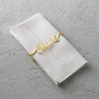 Cheers Napkin Wraps, Set of Four | Frontgate | Frontgate