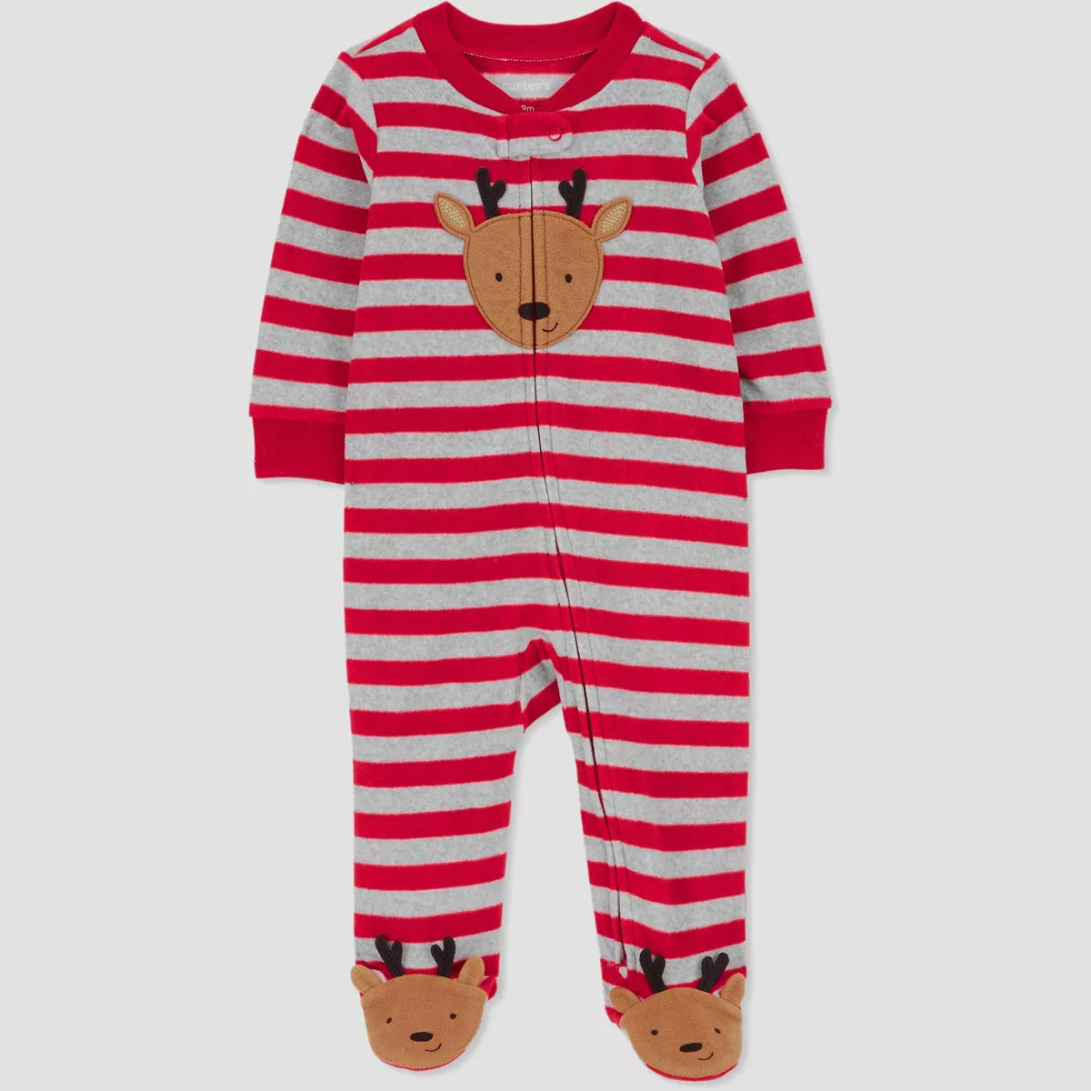 Carter's Just One You®️ Baby Striped Reindeer Sleep N' Play - Red | Target