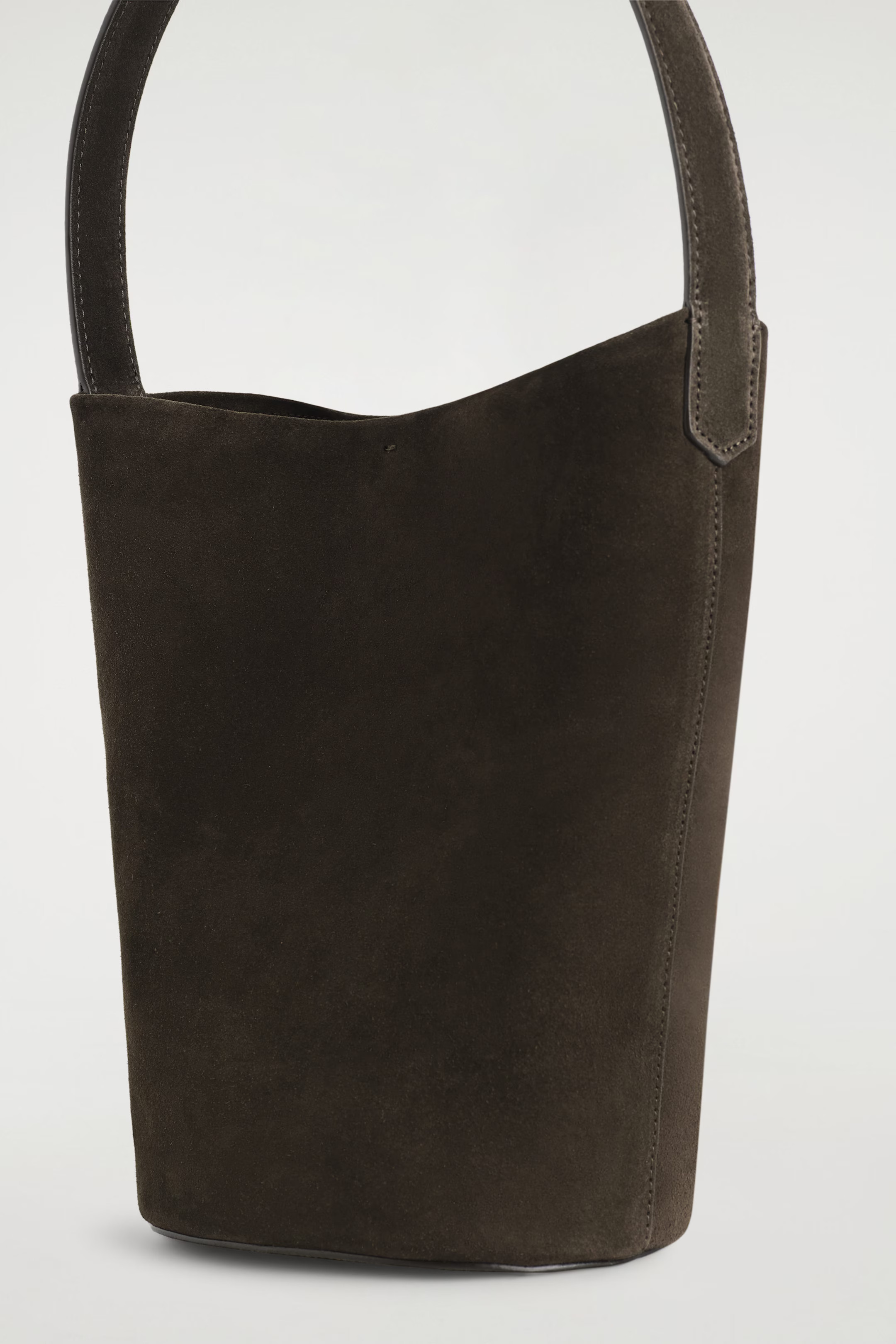 PARADIGM MINI TOTE BAG - SUEDE - DARK BROWN | COS | COS UK