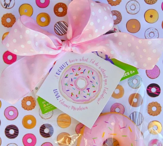 Donut Valentines PERSONALIZED Valentines PRINTED TAGS | Etsy | Etsy (US)