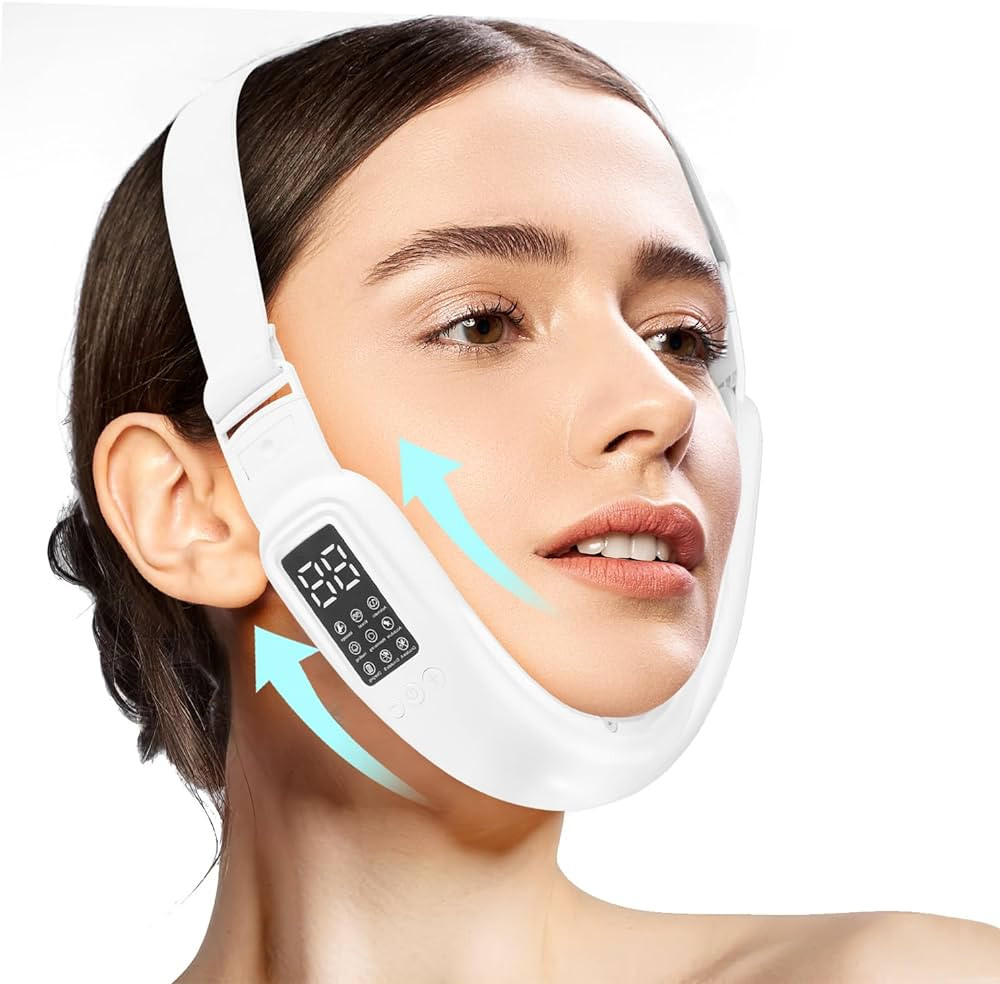Electric Double Chin Device and V-Face Machine with 8 Modes and 15 Gear Adjustable Intensities - ... | Amazon (US)