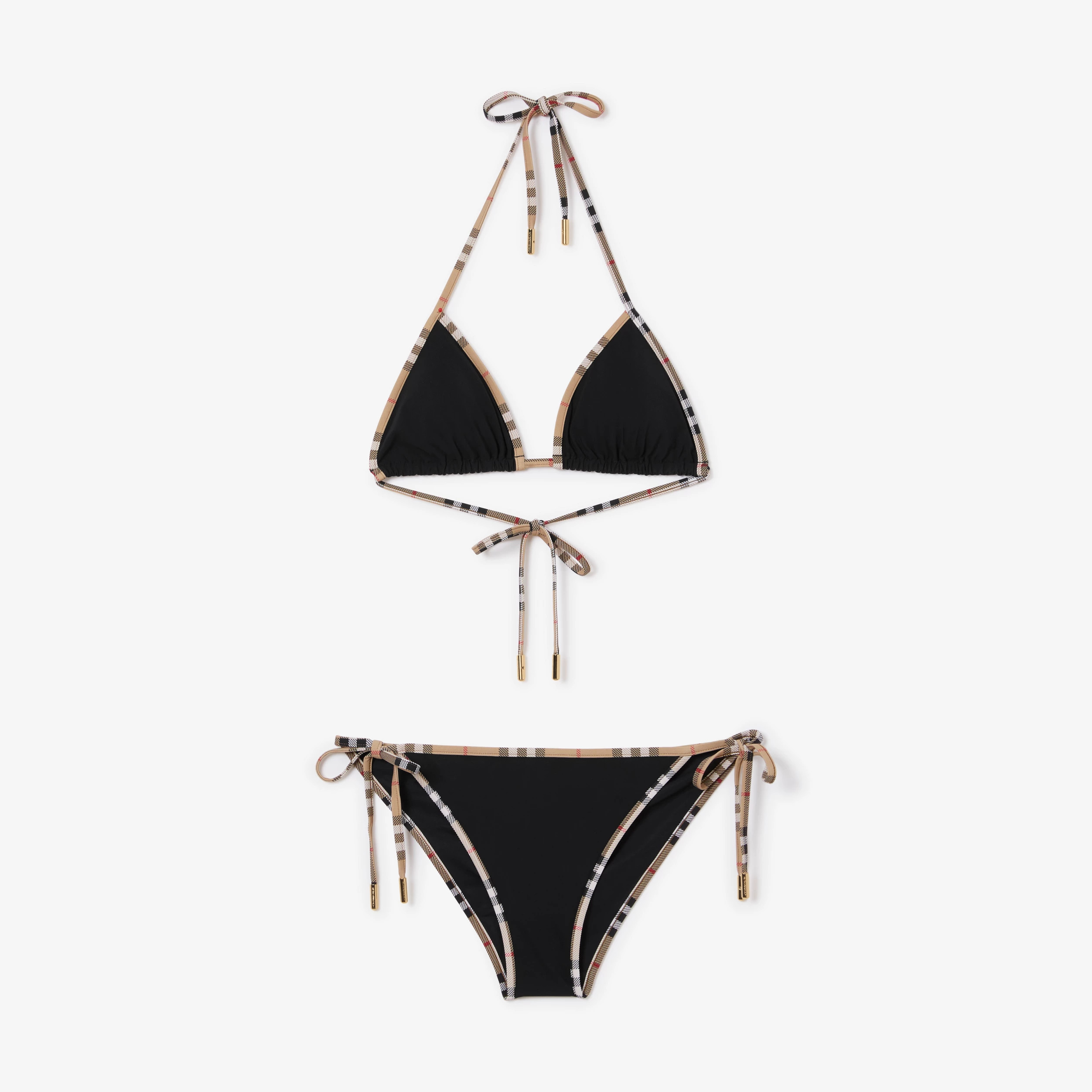 Check Trim Triangle Bikini | Burberry (US)