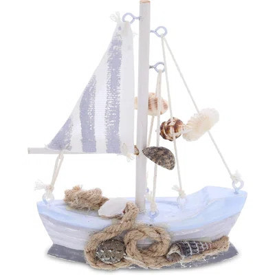 Mini Wooden Sailboat Decor – Handcrafted Nautical Boat For Bedroom, Bathroom & Office | Wayfair North America