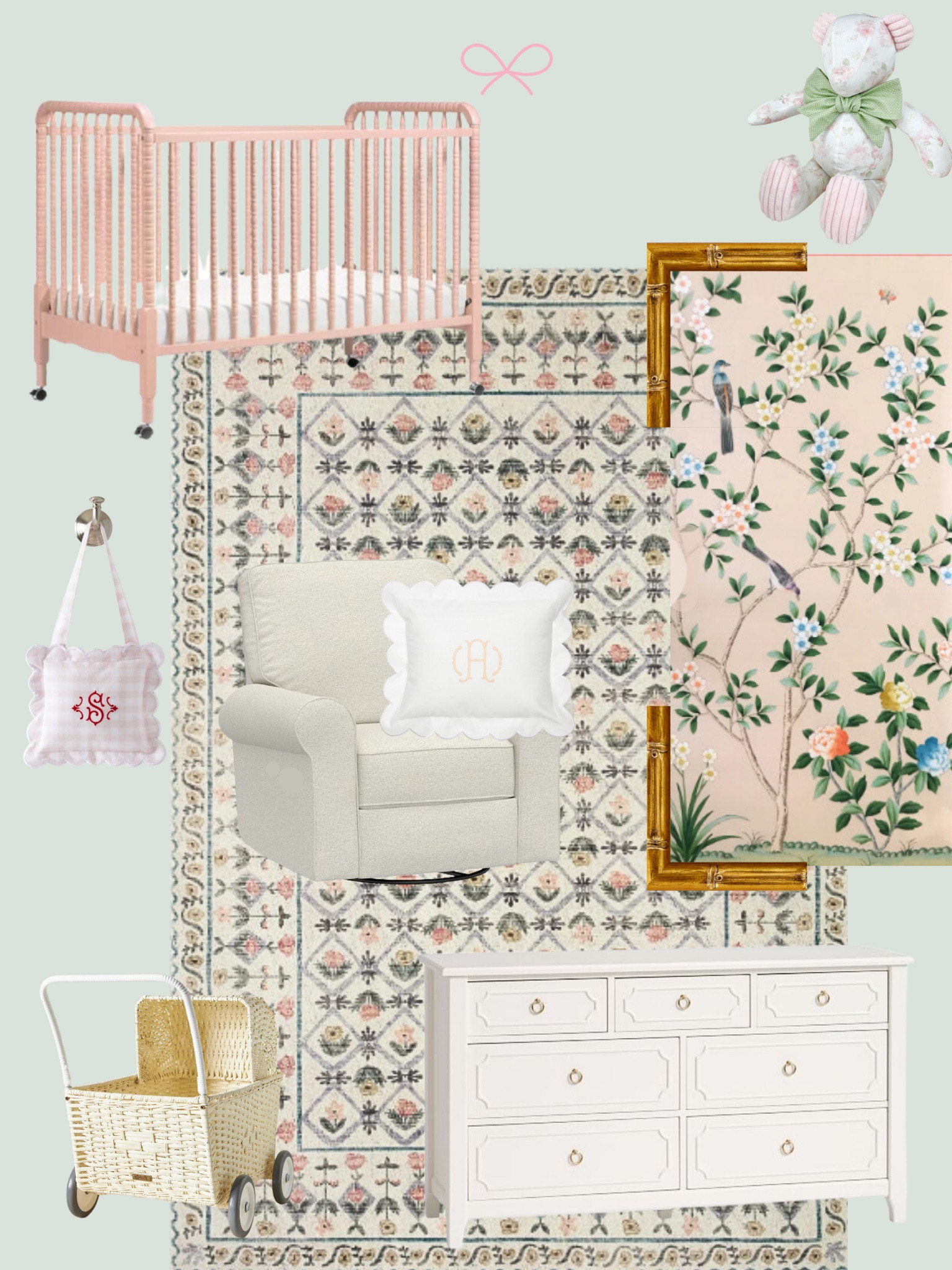 nursery details 🎀🌸🩰 

#LTKbump #LTKbaby #LTKhome
