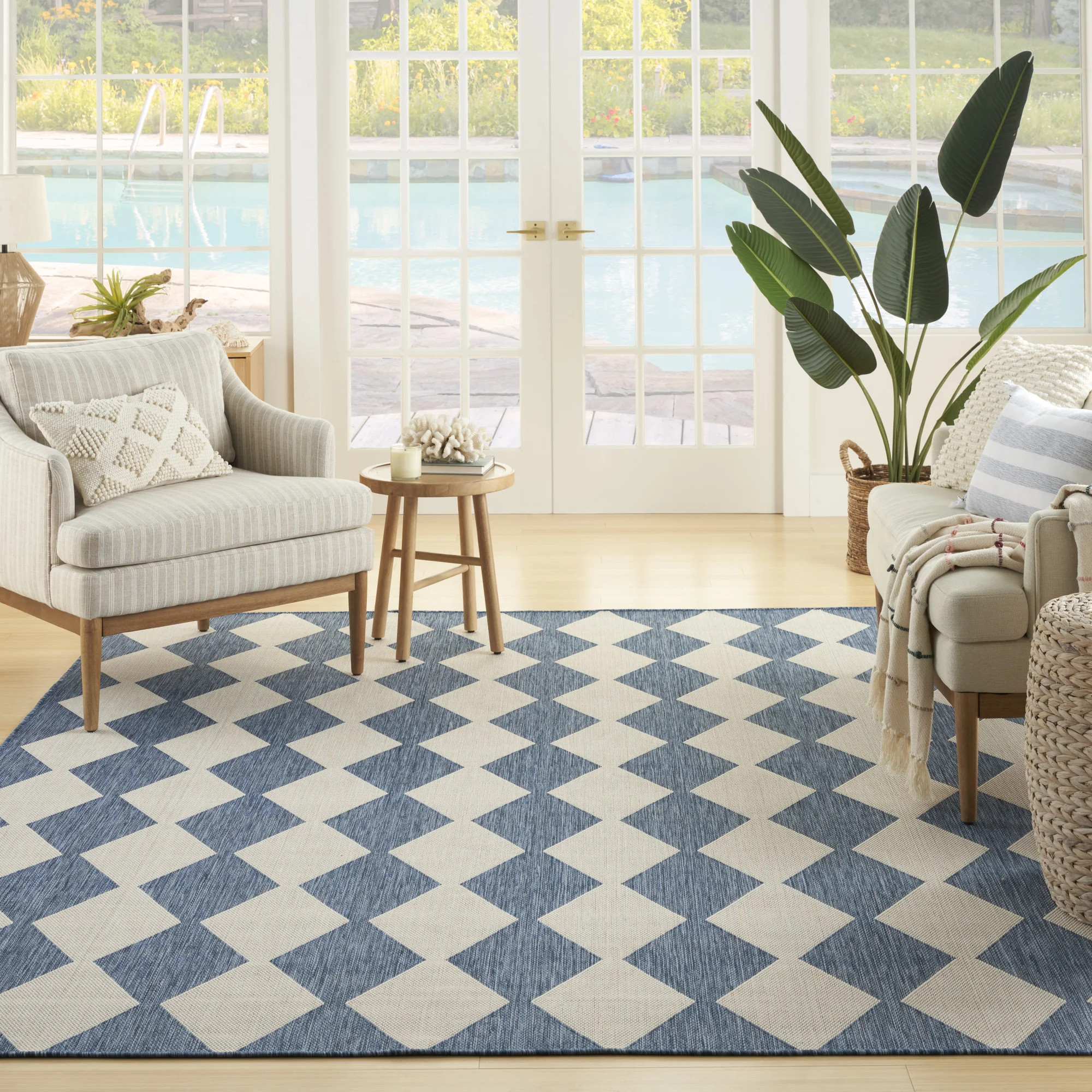 Rectangle Positano Indoor/Outdoor Area Rug | Wayfair North America
