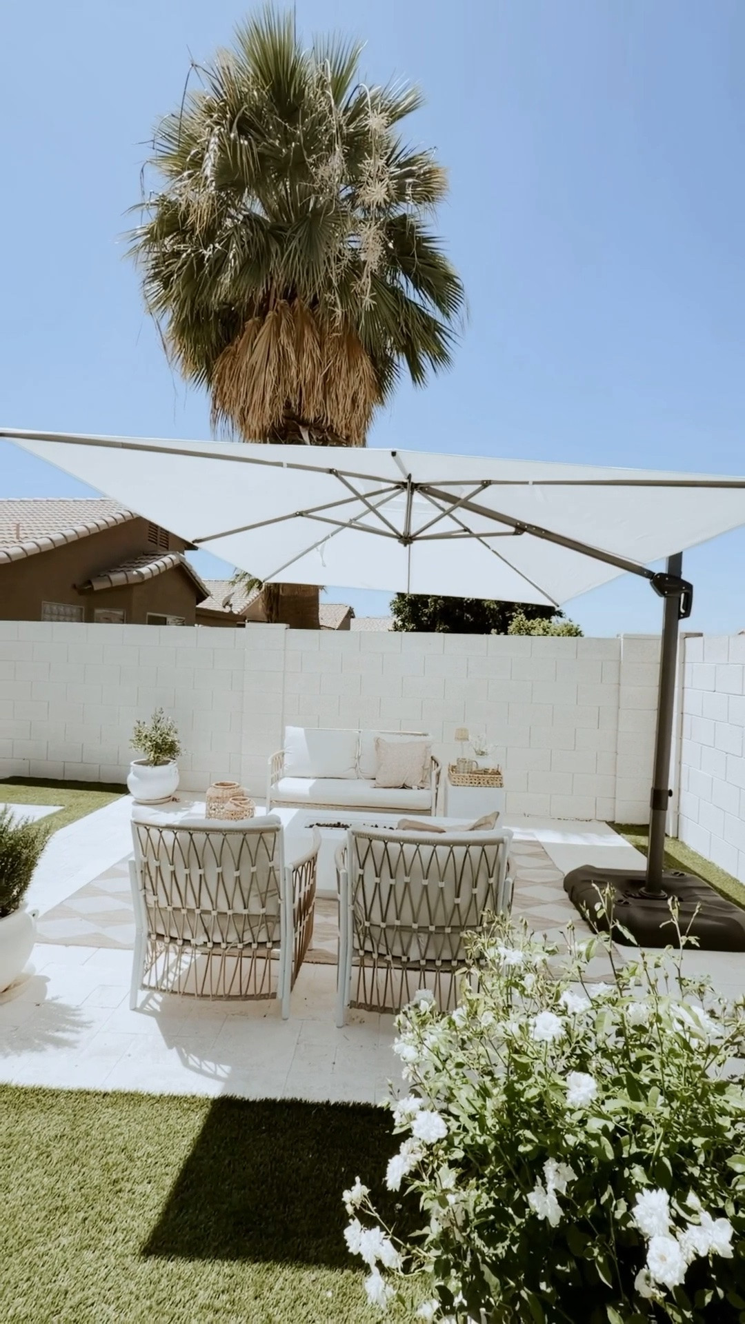 Officially ready for Arizona summer ☀️🤍
This umbrella completely transformed our backyard and gives SO much shade during the hottest part of the day ✨

Comment “LINK” and I’ll send you the details + discount code 🤍

@purpleleafgarden #patioinspo #backyardgoals #outdoorliving #purpleleaf

#LTKHome #LTKSeasonal #LTKSaleAlert