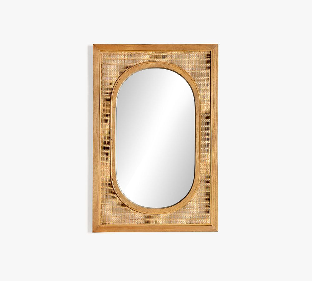 Dolores Cane Wall Mirror | Pottery Barn (US)