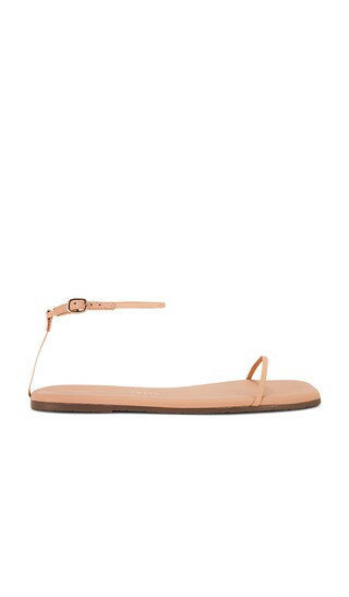TKEES Square Toe Twiggy Sandal in Nude. - size 7 | Revolve Clothing (Global)