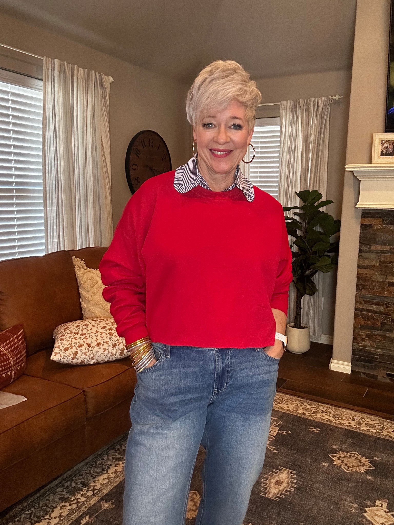 Casual, comfy, and effortlessly cool! ✨ This cut-off sweatshirt + boyfriend jeans combo is my go-to for a laid-back yet stylish vibe. And these cute kicks? The perfect finishing touch! Who else loves an easy, everyday look? 👟💙 #Shariology #EffortlessStyle #CasualChic”


#LTKFindsUnder100 #LTKFindsUnder50 #LTKOver40
