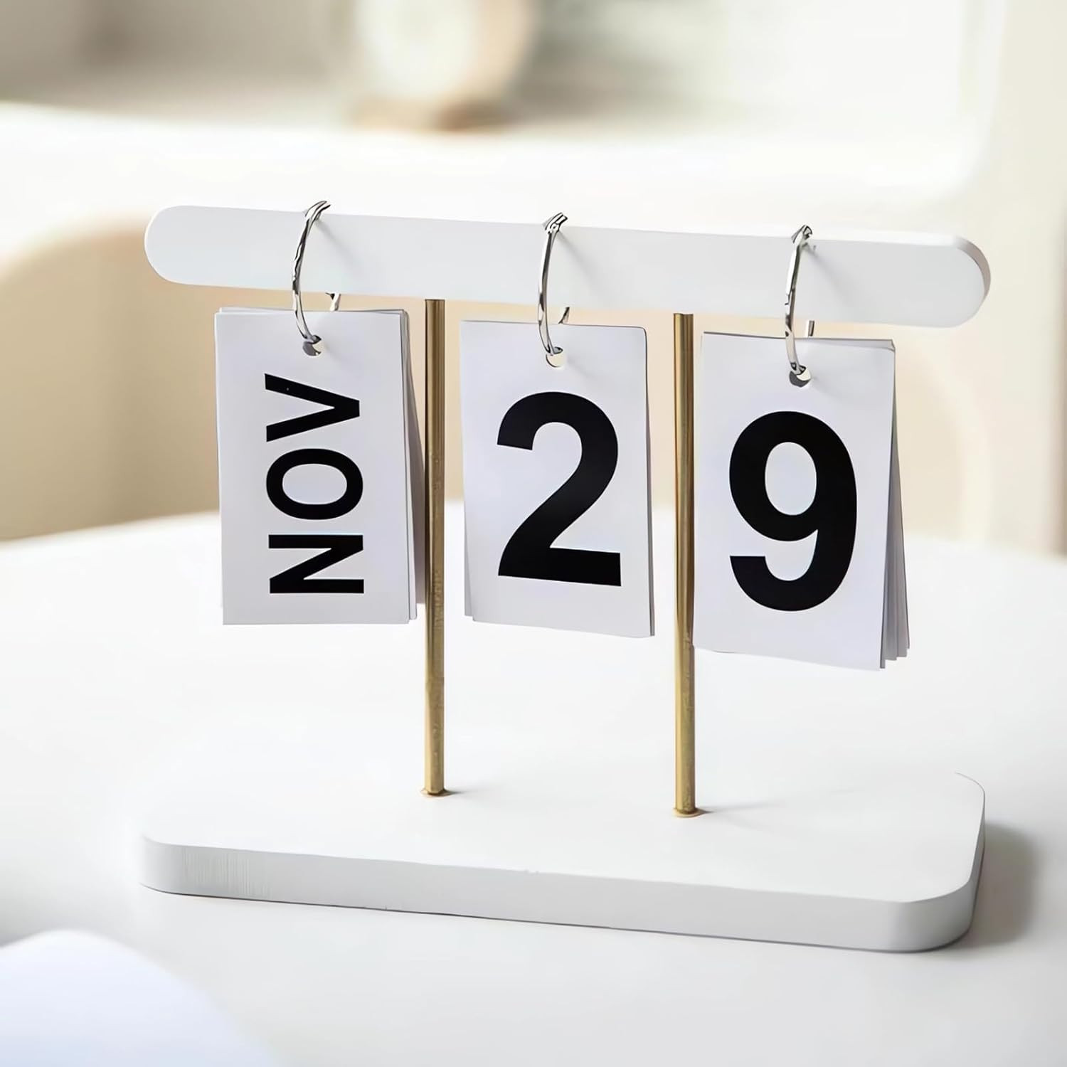 SUPTEC Perpetual Daily Flip Calendar for Desk Reusable Office Desktop Decor Home Accessories Phot... | Amazon (US)