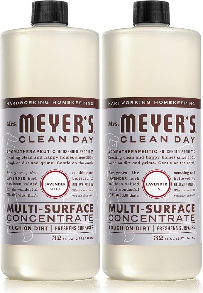 Mrs. Meyer's Multi-Surface Cleaner Concentrate, Use to Clean Floors, Tile, Counters, Lavender, 32... | Amazon (US)