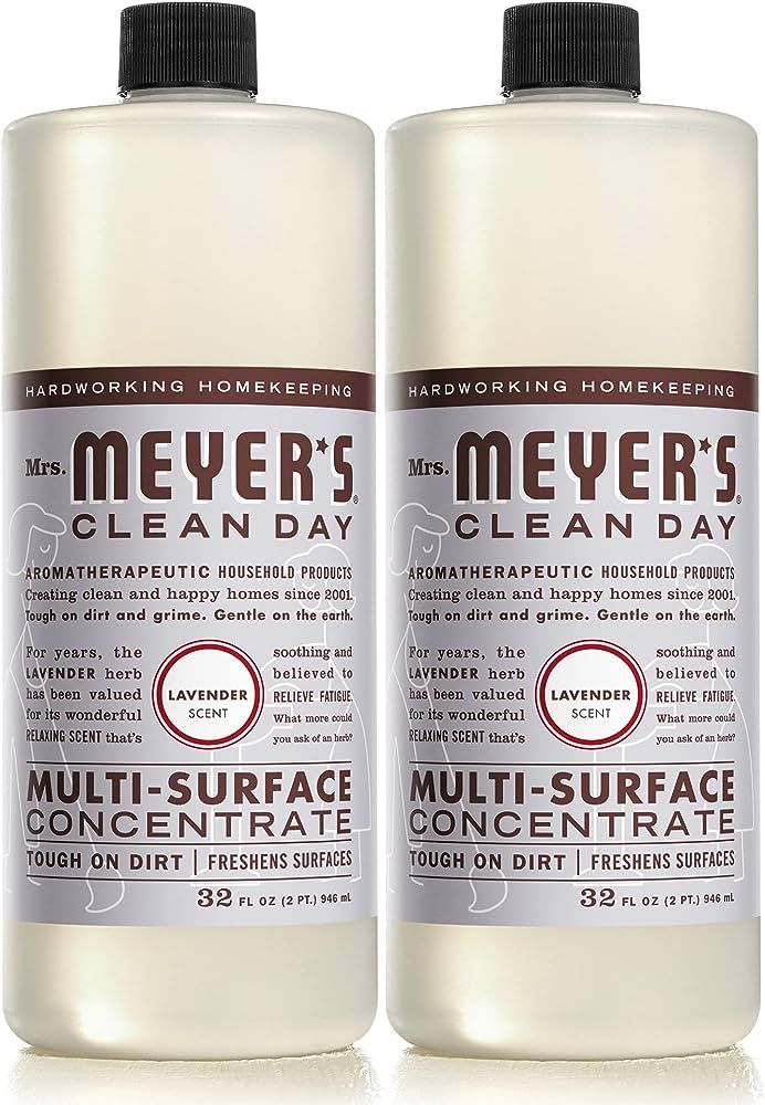 Mrs. Meyer's Multi-Surface Cleaner Concentrate, Use to Clean Floors, Tile, Counters, Lavender, 32... | Amazon (US)