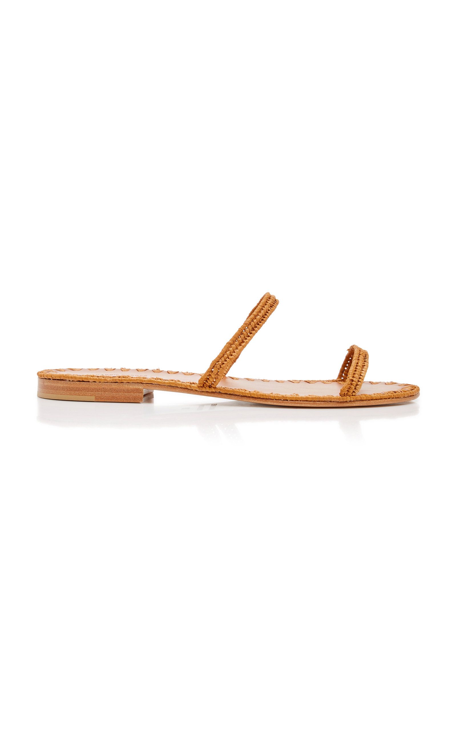 Carrie Forbes Salam Raffia Slide Sandals | Moda Operandi Global